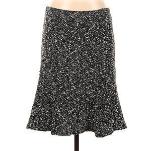 Nanette Lepore Wool Skirt Black White Size S #396